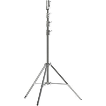 KUPO 543M Master High Cine Stand – 四節大型方管鐵腳電影燈架 最高445cm 承重40kg 鐵鍍鉻