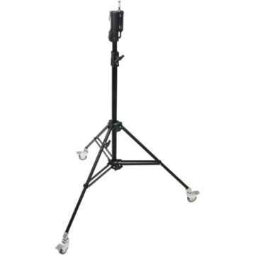 KUPO 228MB Master Combo Stand with Casters – 兩節中型帶輪鐵腳燈架 最高230cm 承重30kg 黑色