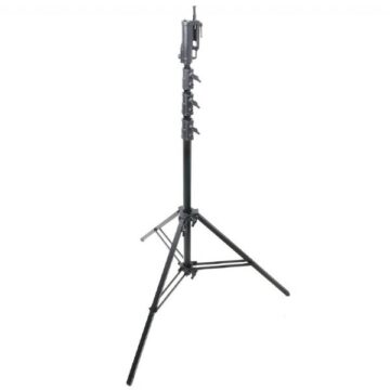 KUPO 543MB Master High Cine Stand (Black) – 高位重載電影燈架 149-445cm 承重40kg 全鋼黑色結構（