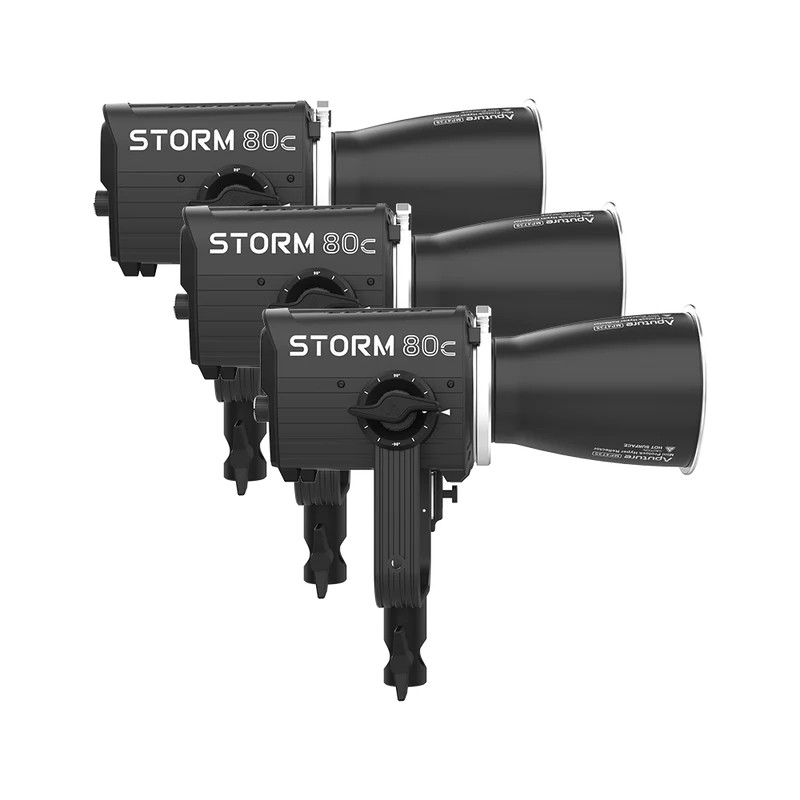 Aputure STORM 80c 3-Light Kit